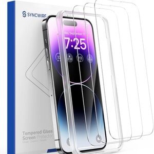 SYNCWIRE TEMPERED GLASS SCREEN PROTECTORS FOR IPHONE 14 PRO